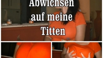 Abwichsen auf meine Titten