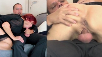 Anblasen und reiten im Anzug