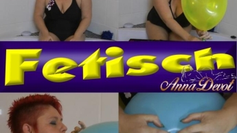 Ballon Session in der Wanne