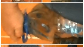 Crushing – Mega-Wasserflasche