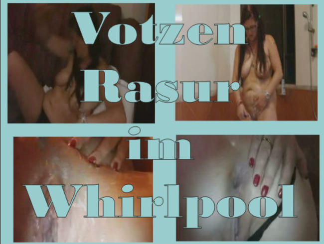 Geile Intimrasur im Whirl Pool