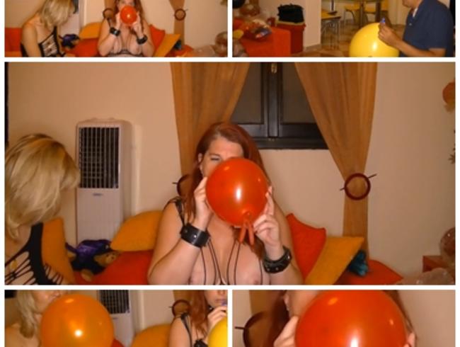 Hausparty mit Luftballons