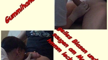 Latexhandschuhe/Kittel und geiles Blasen 1