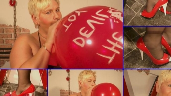 Luftballon und HighHeels