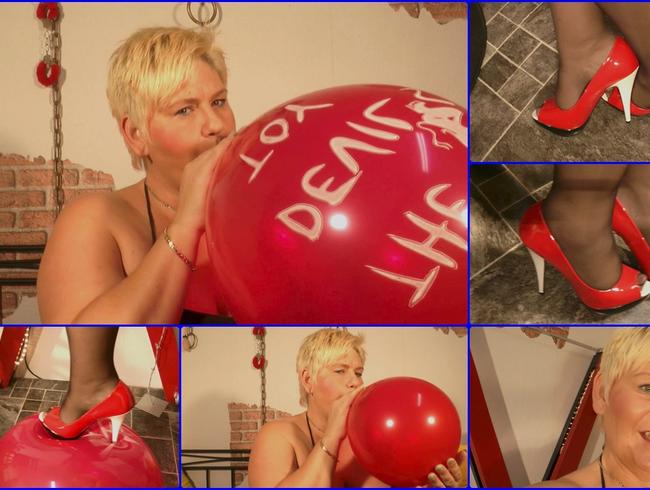 Luftballon und HighHeels