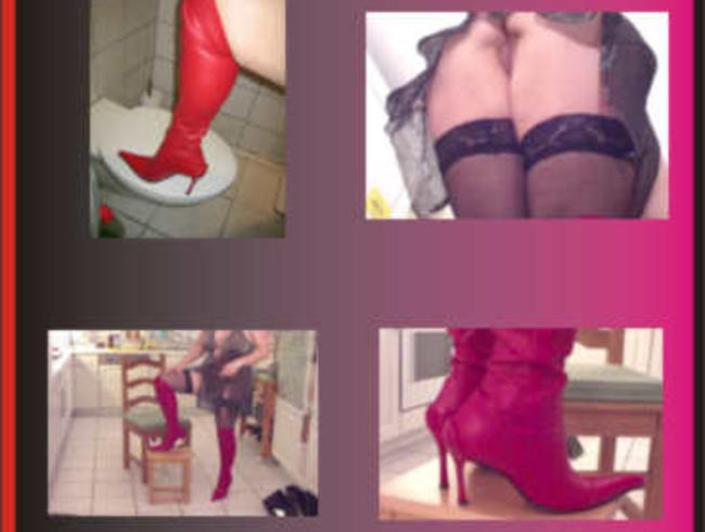 Meine neuen red Overknees & Nylon