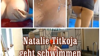 Natalie Titkoja geht schwimmen