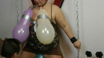 Platzende Ballons