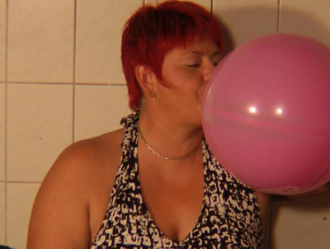 Rosa Ballon bis zum……