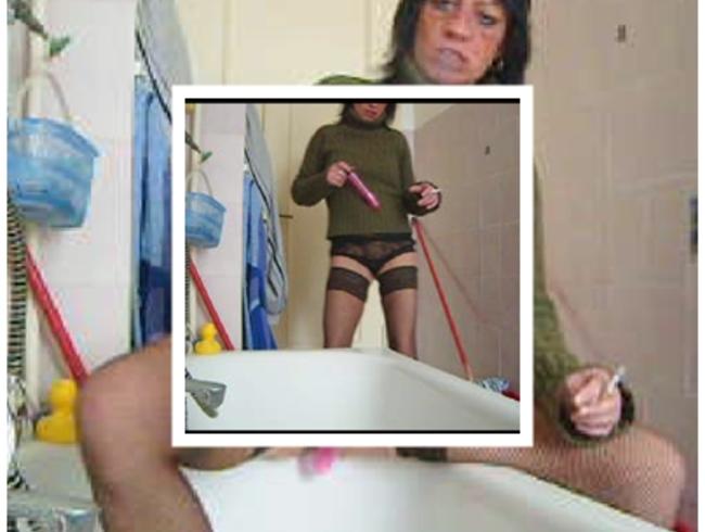 Rosa Dildo und mein 1. Squirt