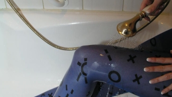 Wet Pantyhose in Sweden