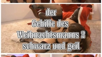 der Gehilfe des Weihnachtsmanns schwarz und geil 1