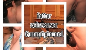 fetter schwarzer Gummipimmel