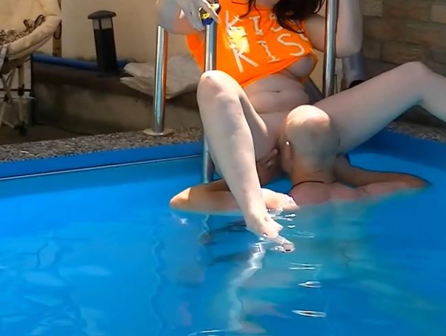 geile Action im Pool