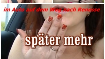 im Auto auf dem Weg nach Renesse