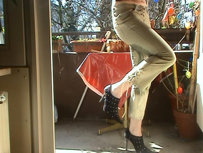 neue jeans einpissen