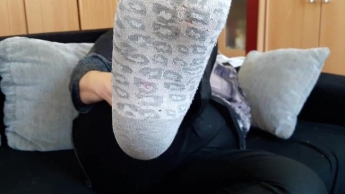 stinkige Socken nach einen langen Tag