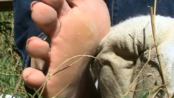 völlig aufgeweichte füsse