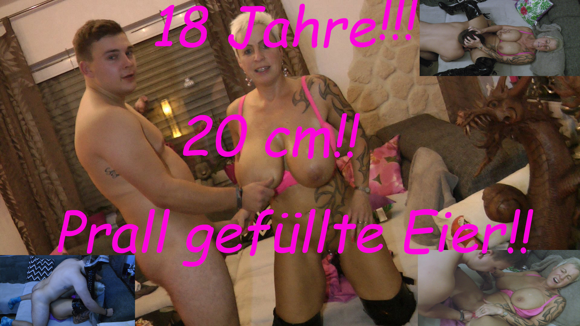 18 Jahre!! 20cm!! Prall gefüllte Eier!!