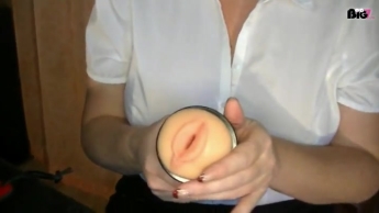 Abwichsen mit der Gummipussy