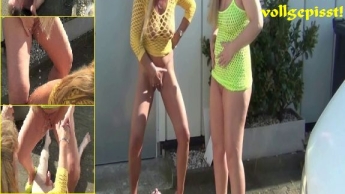 Auf Supermarkt-Parkplatz Sklaven vollgepisst!