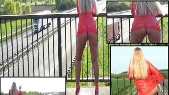 Dreister Public-Piss Autobahnbrücke!