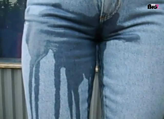 Jeans voll gepisst
