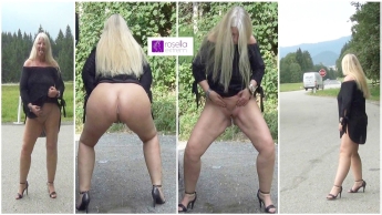 Mega-XXL-Public pissen in Tirol!