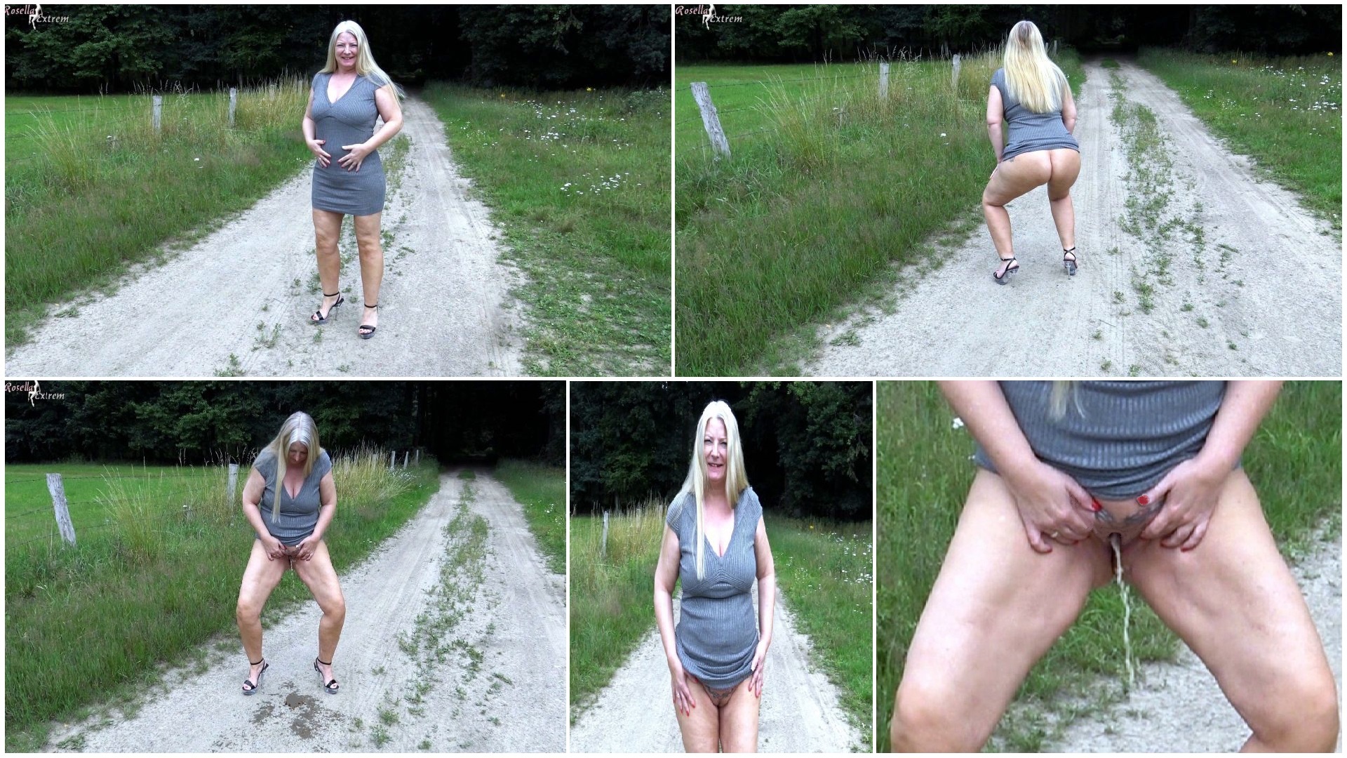 Outdoor, geil abgepisst, neben der Autobahn!