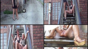 Public Weitpiss-Challenge! Roxy vs Rosella!