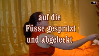 auf die Füsse gespritzt und abgeleckt