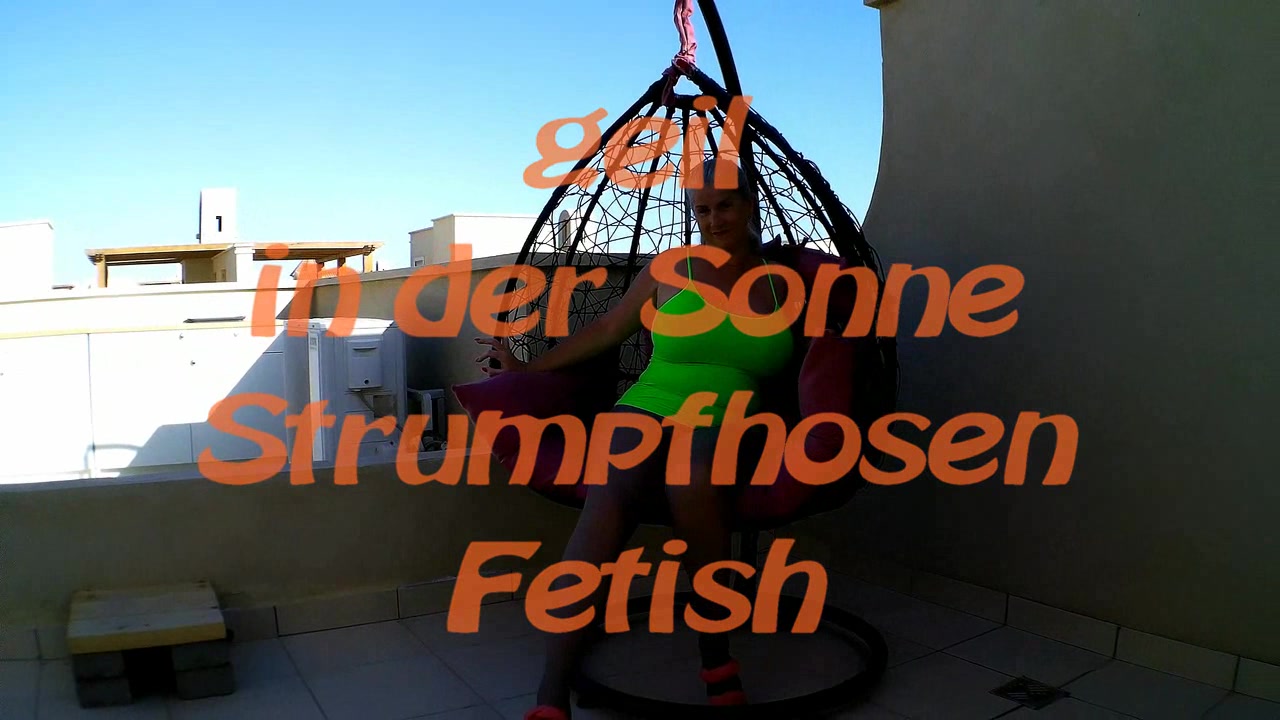 geil in der Sonne – Strumpfhosen-Fetish