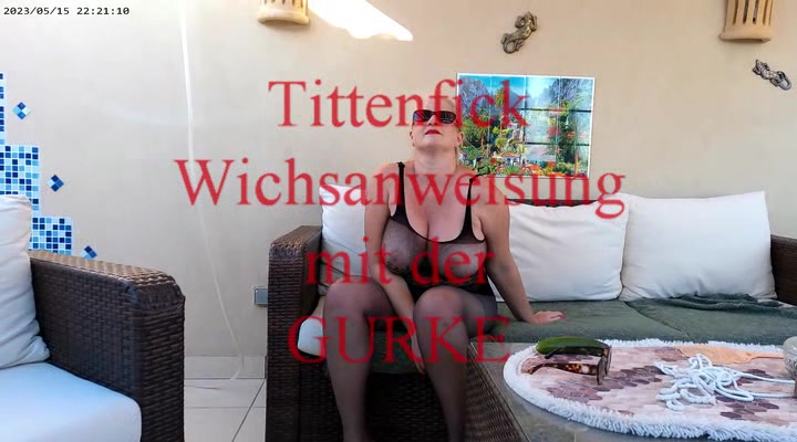 Tittenfick die geile Wichsanleitung mit der Gurke