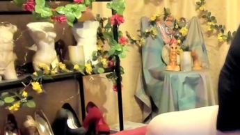 Gummischürze , Gummistiefeln , Gummiuntelage mit feuchte Möse